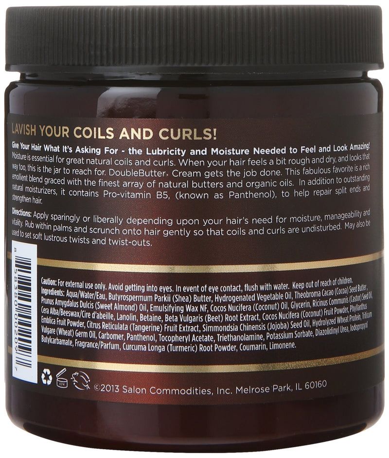 [Australia] - As I Am Double Butter Cream - 8 Ounce - Rich Daily Moisturizer - Soft and Shiny Curls and Coils - Repairs Split Ends - Strengthens Hair - Enriched with Pro-Vitamin B5 