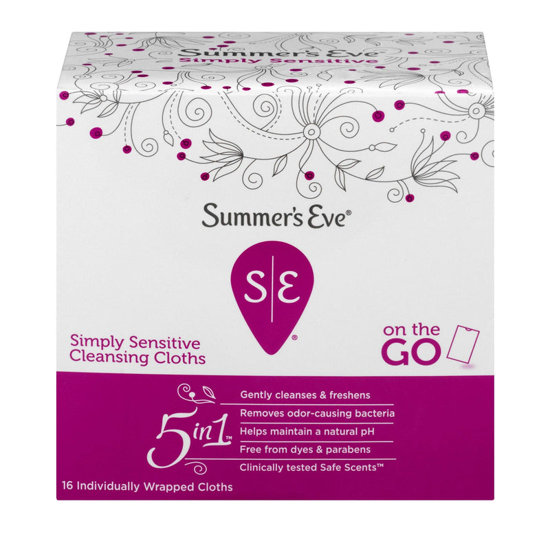 [Australia] - Summer's Eve Simply Sensitive 6 Pack Set (Three 15 oz Washes and Three 16 Count Cleansing Cloths) Wash & Wipe Bundle 