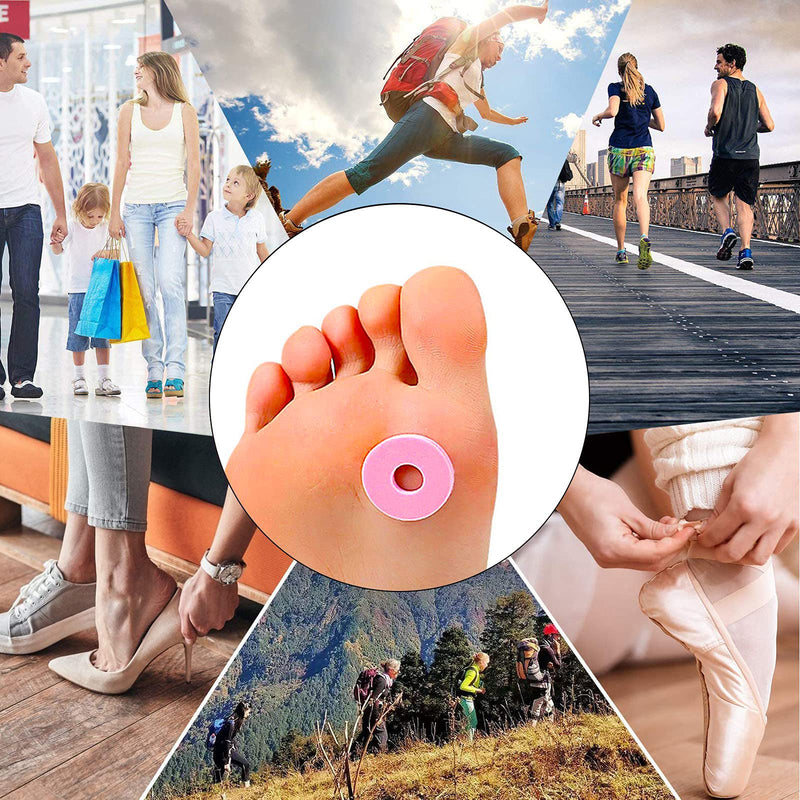 [Australia] - Reppkyh 96 Pieces Self Adhesive Foam Callus Cushions Toe Pads,Corn Pads Rubbing on Shoes, Reduce Foot and Heel Pain Pinky+ Nude 