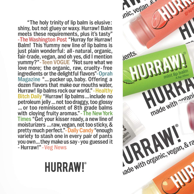 [Australia] - Hurraw! Chai Spice Lip Balm: Organic, Certified Vegan, Cruelty and Gluten Free. Non-GMO, 100% Natural Ingredients. Bee, Shea, Soy and Palm Free. Made in USA 