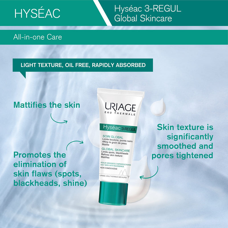 [Australia] - Uriage Hyseac 3-Regul Global Skin Care, 40 ml 
