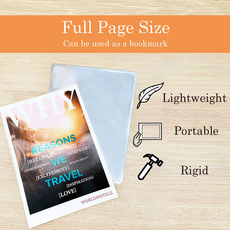 [Australia] - MagDepo 2X Large Rigid Acrylic Page Magnifying Sheet Reading Aid Solar Oven/DIY Projection with 1 Bonus Card Magnifier Fresnel Lens for Elderly Low Vision 