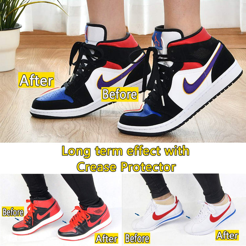 [Australia] - 2 Pair -Men Sneaker Shoes Protector Against Shoe Creases, for Running Casual Shoes， Toe Box Crease Protector， Soft Material，for Men's US Size 7.5-12 Black 