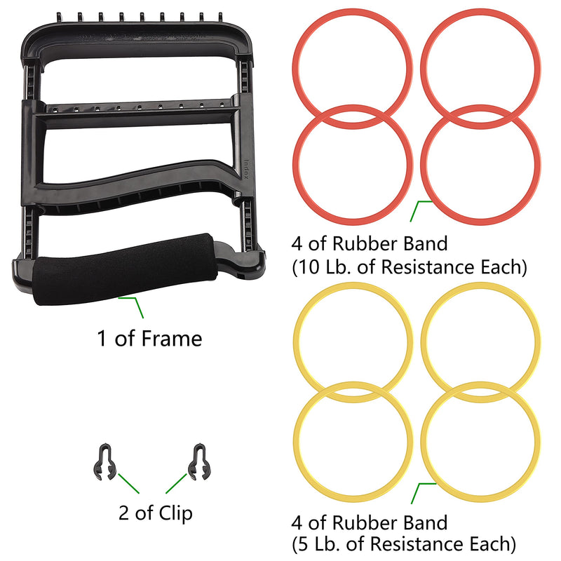 [Australia] - YPCBYNBS Hand Exerciser,Finger Exerciser and Hand Strengthener for Hands,Finger,Wrist,Forearms and Thumbs Therapy,Black 