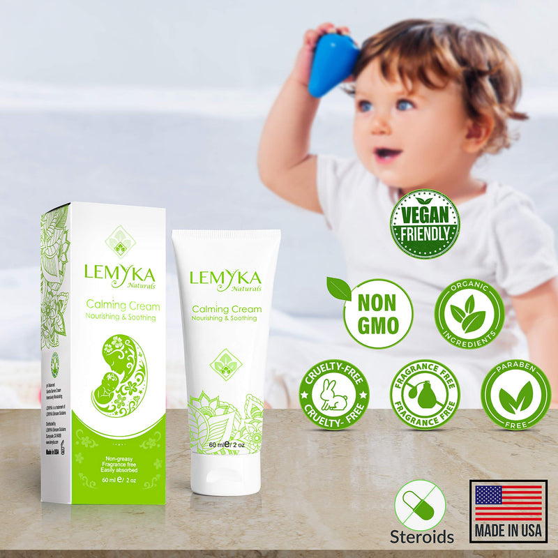 [Australia] - Eczema cream for dry itchy skin, LEMYKA 10X organic plant actives & ceramides for atopic dermatitis, face & eyelid rash, hives - Fast relief for baby, kids and adults 