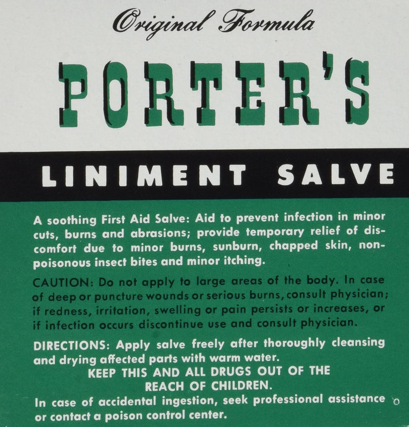 [Australia] - Porter's Liniment Salve, 2 Count 