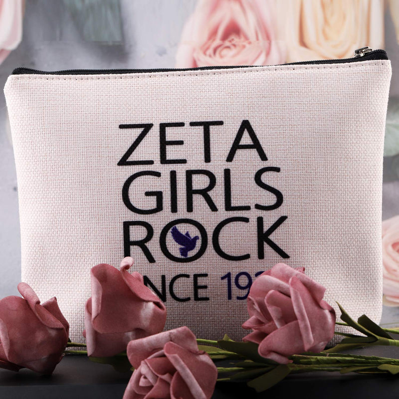 [Australia] - G2TUP Finer Women Sorority Cosmetic Bag Zeta Girls Rock Since 1920 Sorority Paraphernalia for Sorority Sister (Zeta Girls Rock) 