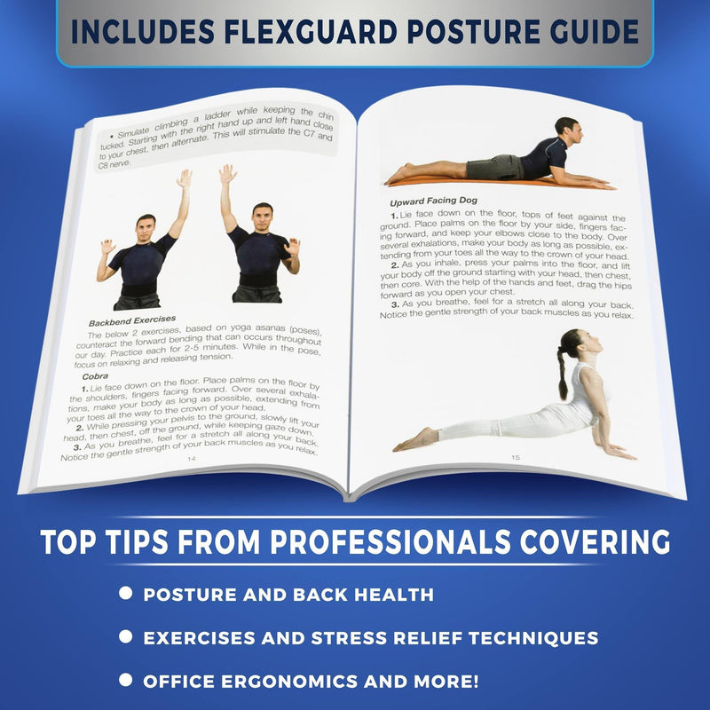 [Australia] - FlexGuard Support Posture Corrector for Women and Men - Adjustable Upper Back & Shoulder Brace Trainer for Slouching, Neck Hump and Hunched Shoulders - Medium/Large Medium/Large 