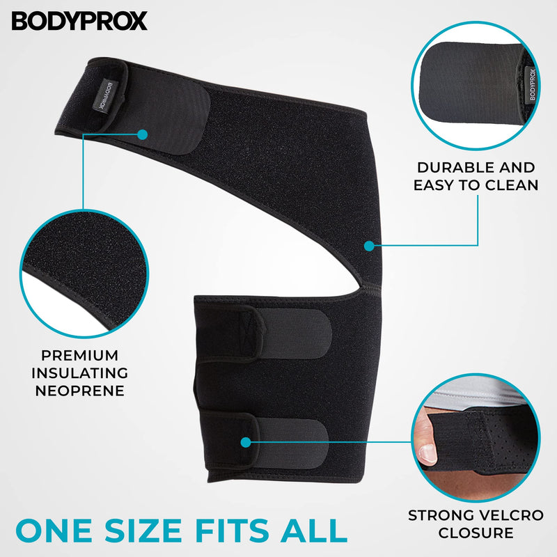 [Australia] - Groin Wrap, Adjustable Support for Hip, Groin, Hamstring, Thigh, and Sciatic Nerve Pain Relief 