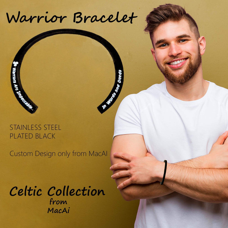 [Australia] - Celtic Collection Ash Cremation Jewelry to Keep Loved Ones Near for Men, Women, Best Friend and Family - Stainless Steel Memorial Inspirational Urn Bracelet the Hero, Warrior, Shero in Your Life 