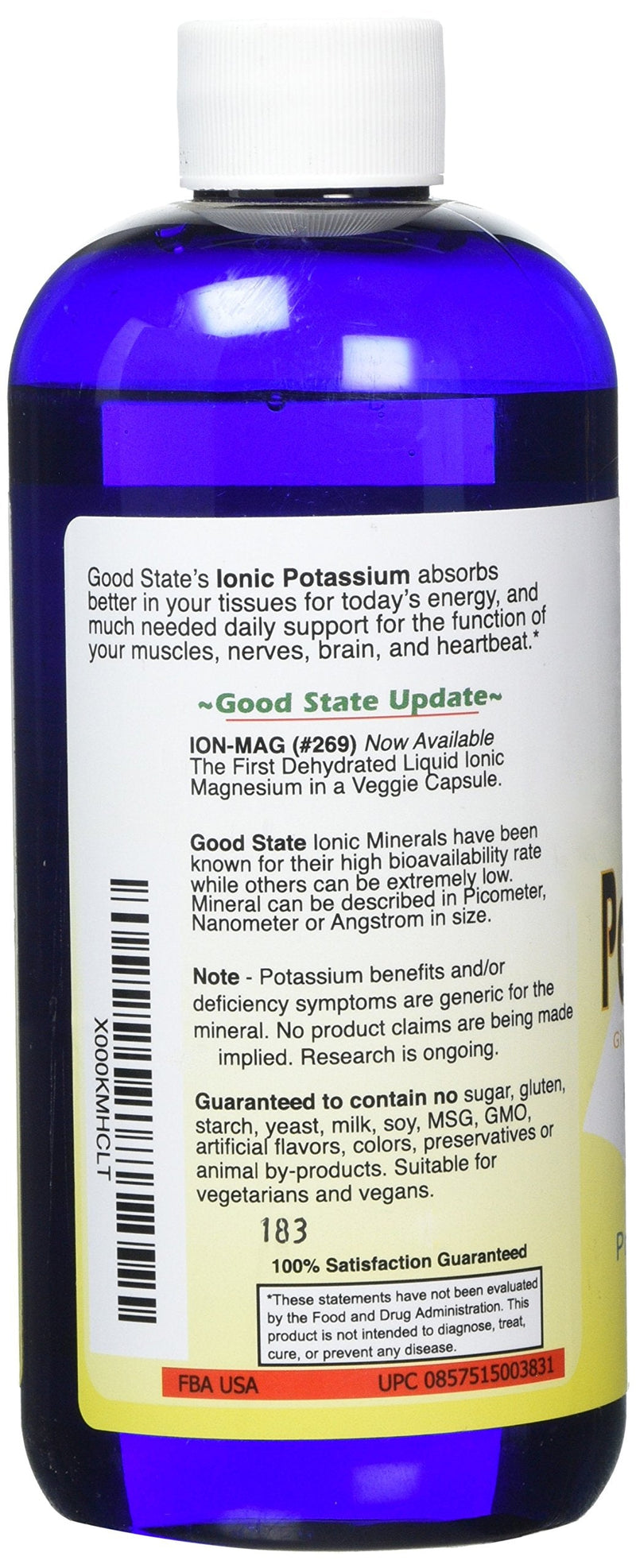 [Australia] - Good State - Liquid Ionic Potassium 732 - (99 mg of Ionic Potassium per Serving) (236 Servings per Bottle) 