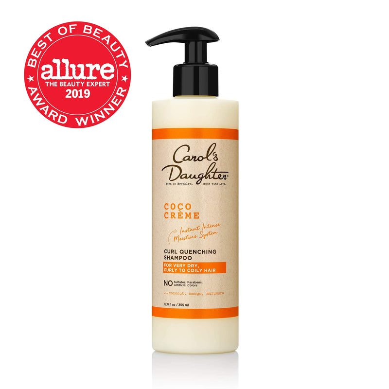 [Australia] - Carol’s Daughter Coco Creme Curl Quenching Sulfate Free Shampoo for Very Dry Hair, with Coconut Oil and Mango Butter, Sulfate Free Shampoo for Curly Hair, 12 fl oz 
