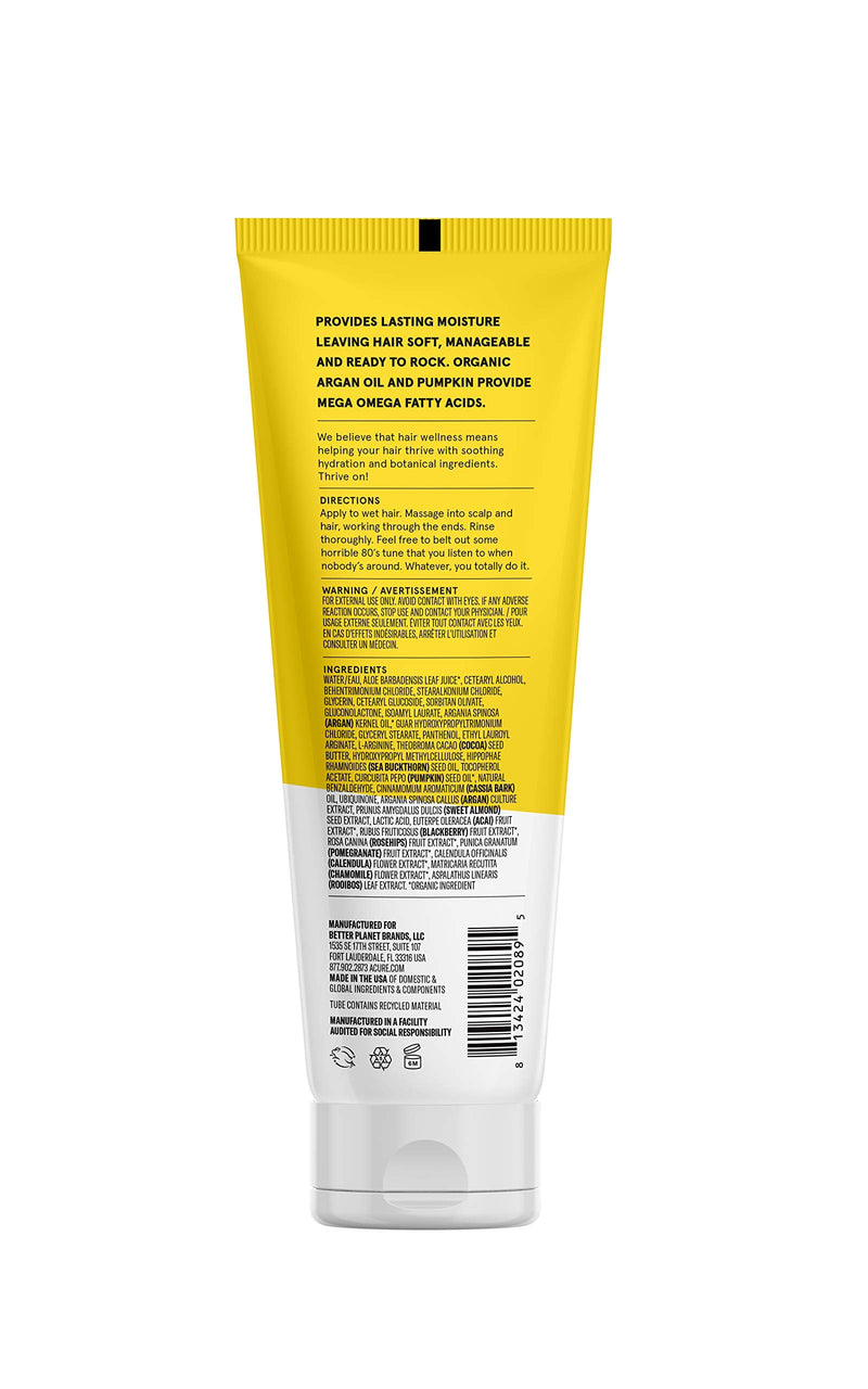 [Australia] - Acure ACURE Ultra Hydrating Conditioner, Yellow, pumpkin, 8 Fl Oz 8 Fl Oz (Pack of 1) 