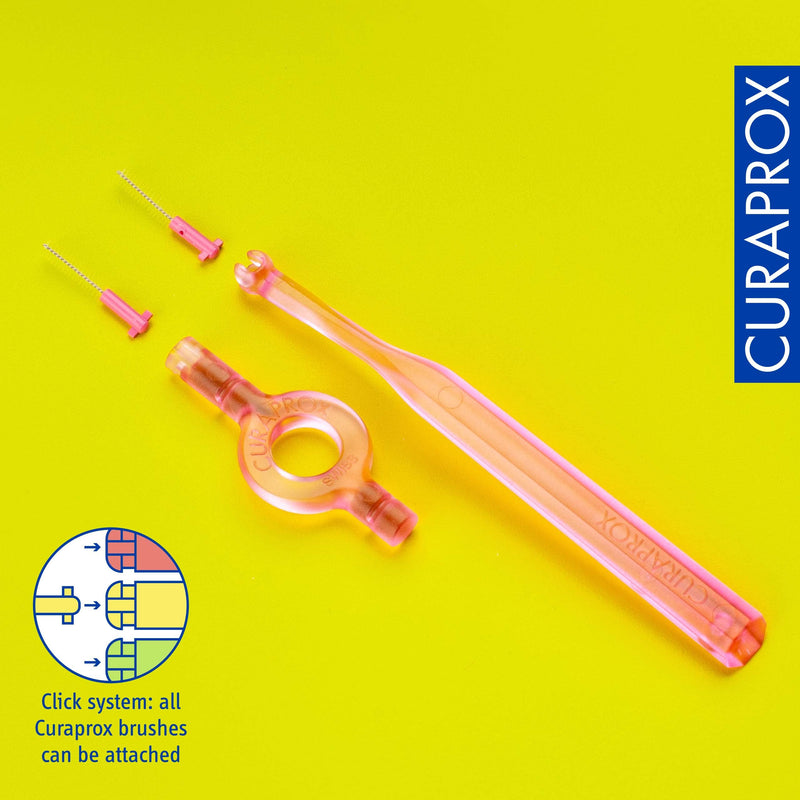 [Australia] - Curaprox CPS 08 Prime Refill Interdental Brushes, Pink, 8 Count - 8 x 0.8mm - 3.2mm Internal Toothbrushes. 