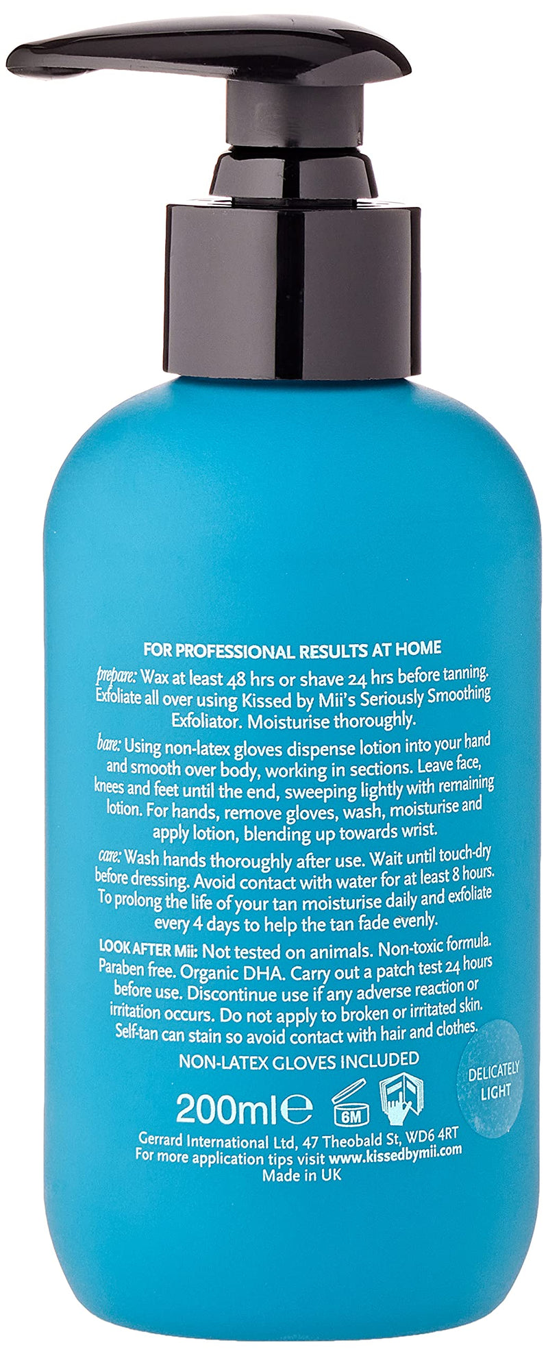 [Australia] - Mii Cosmetics Kissed Effortlessly Easy Tanning Lotion Light 200 ml 