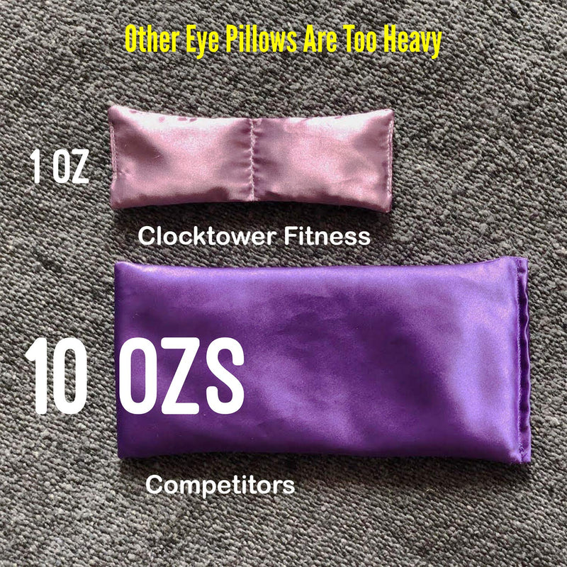 [Australia] - Clocktower Fitness Small and Ultralight Eye Pillow (6 x 2.5 in), for Yoga, Meditation, Relaxation, and Relief - Unscented Purple 