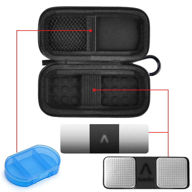 [Australia] - Heart Monitor Case Compatible with AliveCor Kardia Mobile ECG/ for KardiaMobile 6L for Apple and Android Device - CASE ONLY (Black&Gray) Dark 