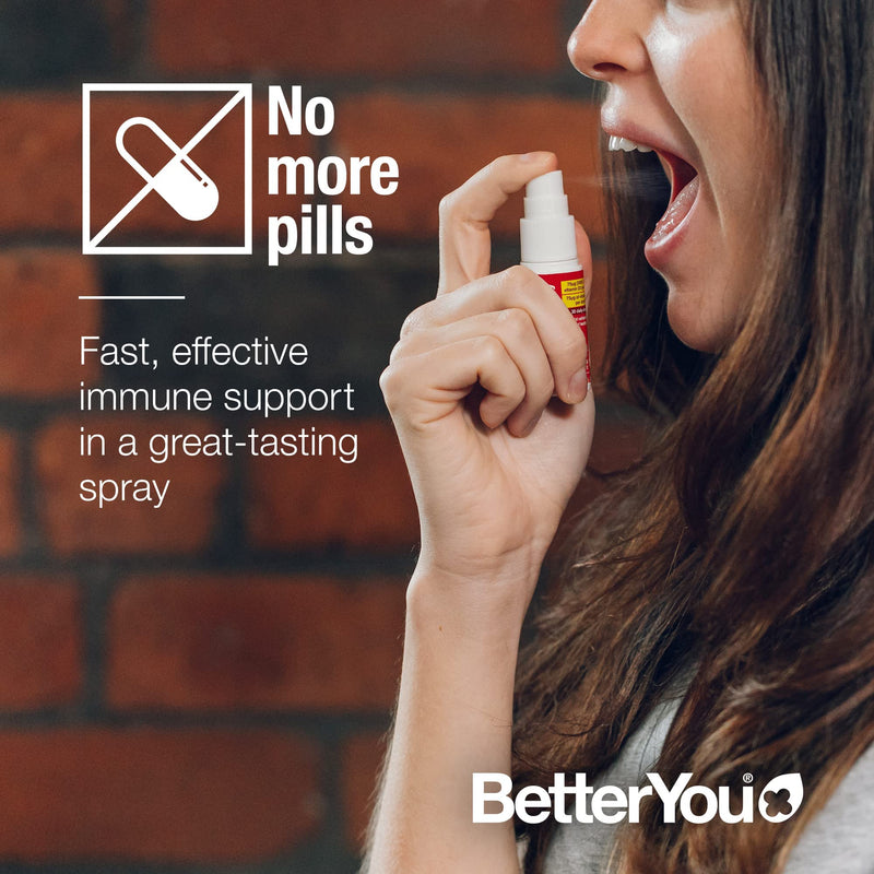 [Australia] - BetterYou Vitamin D3000+K2 Daily Oral Spray | Natural Daily Multivitamin Spray and Immune System Support | Natural Peppermint Flavour | 12ml (30 Daily Doses) 