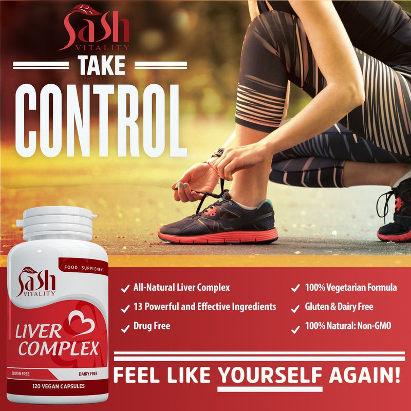 [Australia] - Liver Support Capsules High Strength | 13 Essential Natural Ingredients for Healthy Liver Function - Premium Liver Supplement | 120 Vegan Liver Pro Care Tablets – 8 Weeks Usage | UK Made Sash Vitality 