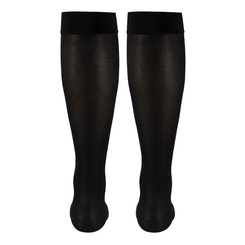[Australia] - Truform Women's Compression Stockings, 15-20 mmHg, Knee High Length, Open Toe, Opaque, Black, Small Black (Open Toe) Small (1 Pair) Casual 