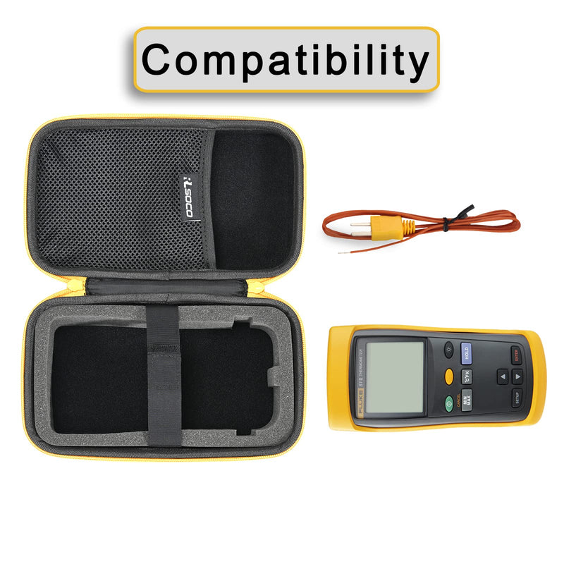 [Australia] - RLSOCO Hard Case for Fluke 51-2/52-2/53-2/54-2 Input Digital Thermometer-Works with Fluke 51II/52II/53IIB/54IIB Thermometer(Case Only) 
