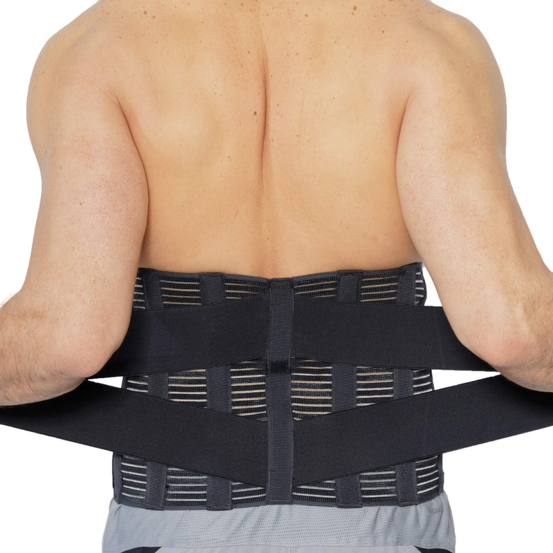 [Australia] - NeoTech Care Adjustable Compression Wide Back Brace Lumbar Support Belt (Beige, Size XL) Beige 