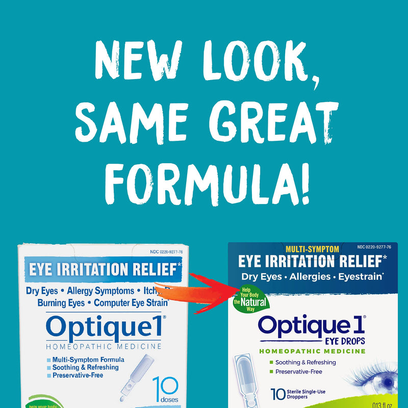 [Australia] - Boiron Optique 1 Eye Drops for Relief from Eye Irritation, Dry Eyes, Allergies, or Eyestrain - 10 Count. 10 Count (Pack of 1) 