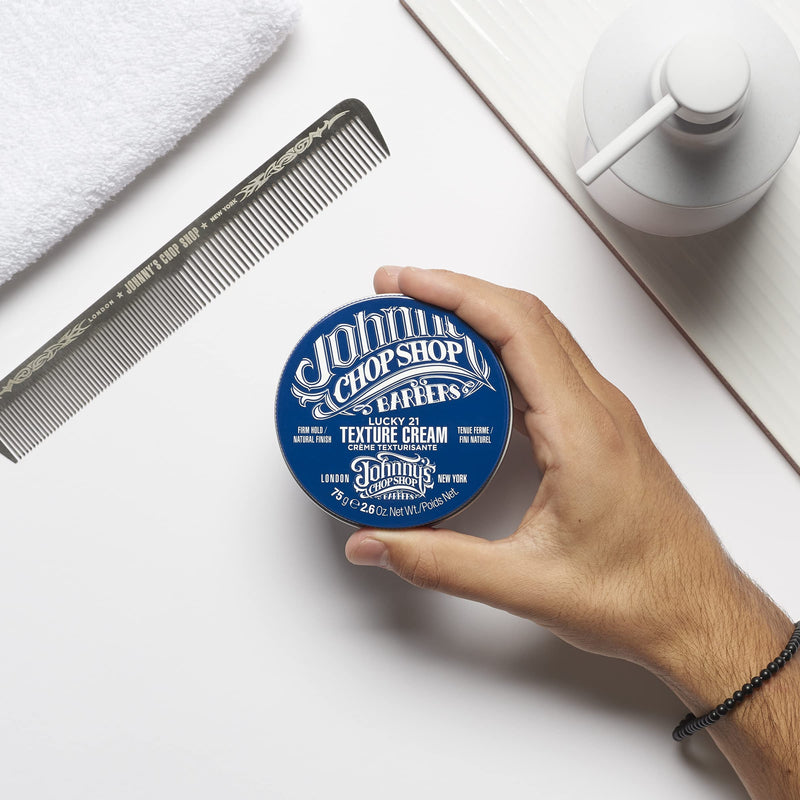 [Australia] - Johnny's Chop Shop - Lucky 21 Texturising Cream, Firm Hold Hair Styler (75g) Citrus 