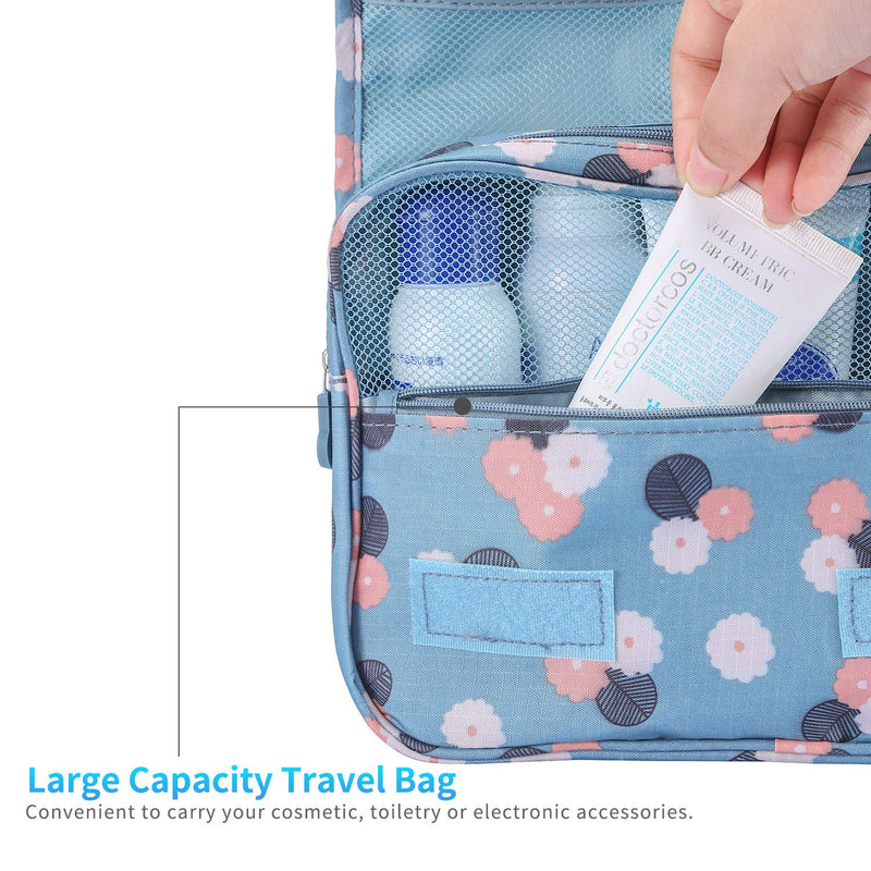 [Australia] - Portable Hanging Toiletry Bag Travel Makeup Pouch Waterproof Organizer Multifunction Cosmetic Bag for Women Girl 