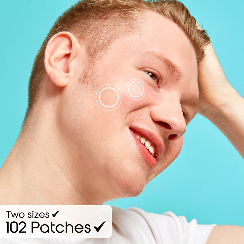 [Australia] - Patch Perfect Invisible Pimple Patches (102 Count) - Hydrocolloid Spot Patches which Accelerate Healing, Absorbing Dots for Spot Treatment, Vegan Spot Stickers, Fast-Acting Acne Patch (Two Sizes) 