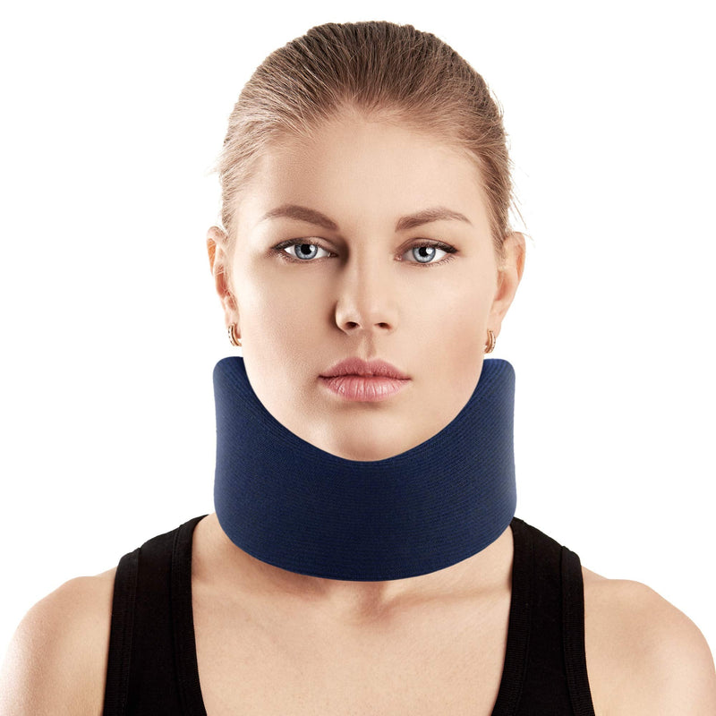 [Australia] - ORTONYX 3.5" Ergonomic Cervical Collar/Neck Support Brace / ACNS03 Dark Blue Medium Medium (Pack of 1) 