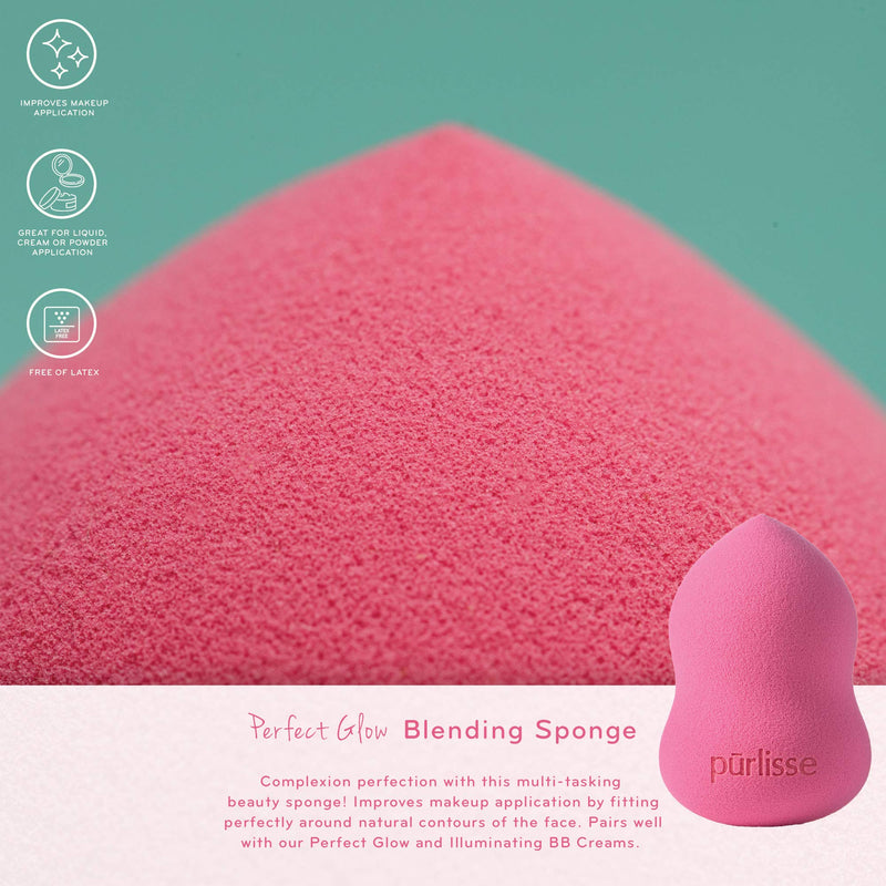 [Australia] - pūrlisse Perfect Glow Blending Sponge: Reusable, Latex-free, Improves makeup application | Single 