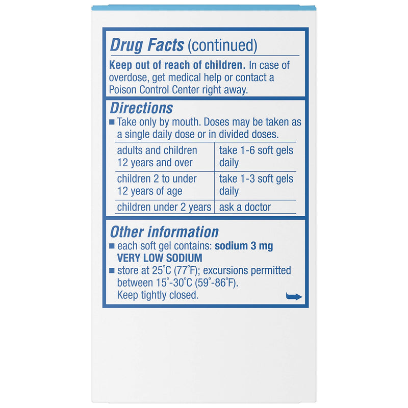 [Australia] - Colace Clear Stool Softener 50mg Soft Gels 28 Count Docusate Sodium Stool Softener for Gentle Dependable Relief Doctor Recommended 