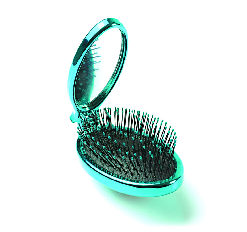 [Australia] - WetBrush POP and GO Detangler Travel Sized Hairbrush Flexible Bristles Suitable for All Hairtypes Teal 