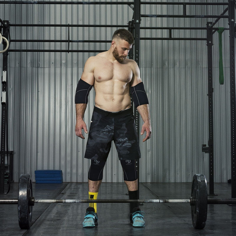 [Australia] - Knee Sleeves (1 Pair), 7mm Neoprene Compression Knee Braces, Great Support for Cross Training, Weightlifting, Powerlifting, Squats, Basketball and More X-Large Black 