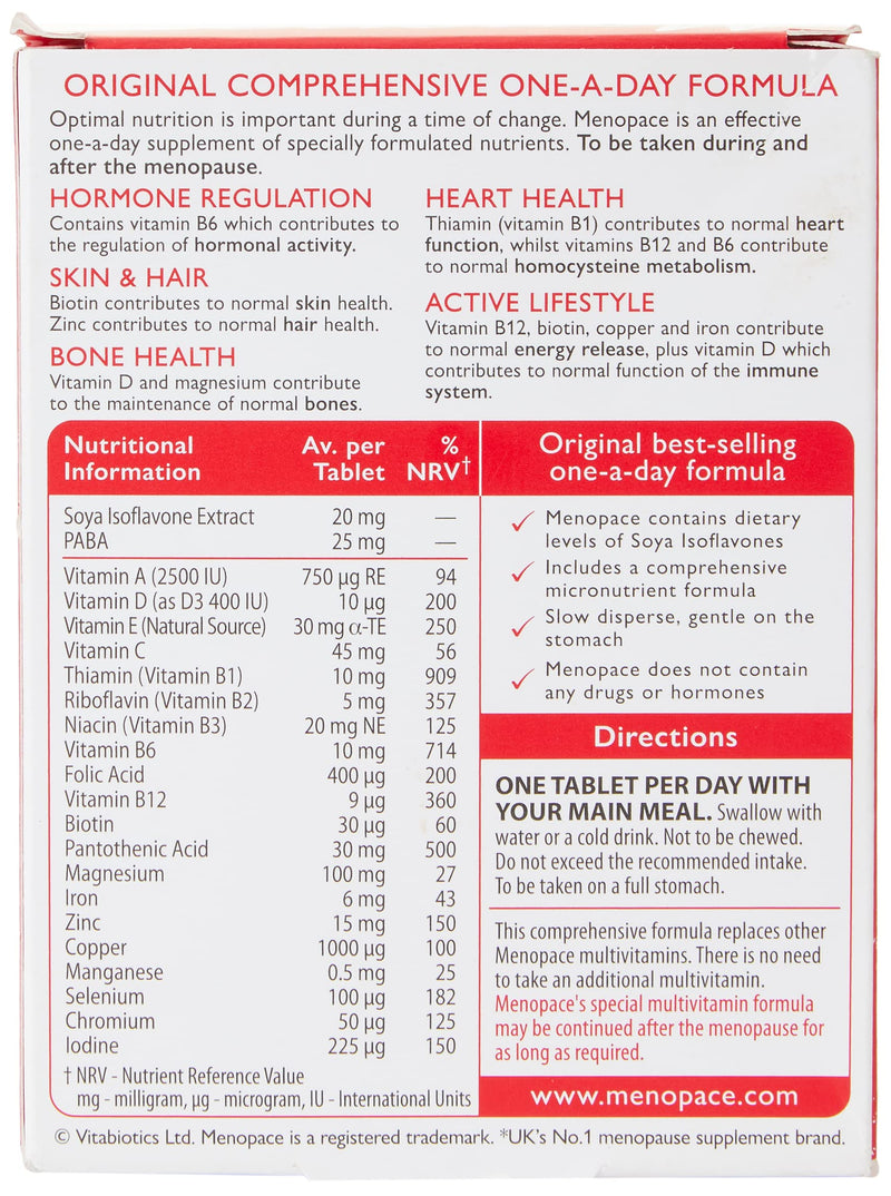 [Australia] - Menopace Vitabiotics - 30 Tablets 