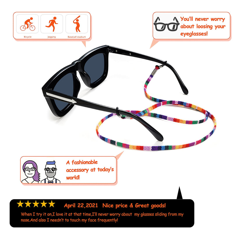 [Australia] - Glass Holders Eyeglass Strap for Women - Men’s Eyeglass Lanyard - Stylish Cloth Eyeglass Strap 10pcs 