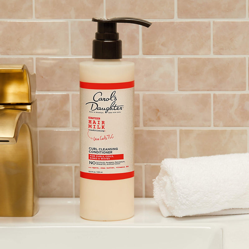 [Australia] - Curly Hair Products by Carol's Daughter, Hair Milk Sulfate Free Cleansing Conditioner For Curls, Coils and Waves, with Agave and Shea Butter, Sulfate Free Co Wash, 12 Fl Oz (Packaging May Vary) 