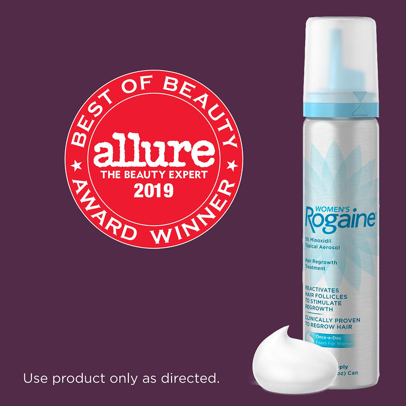 [Australia] - Women's Rogaine 5% Minoxidil Foam for Hair Thinning and Loss, Topical Treatment for Women's Hair Regrowth, 2-Month Supply Women's Rogaine 5% 2 Month 