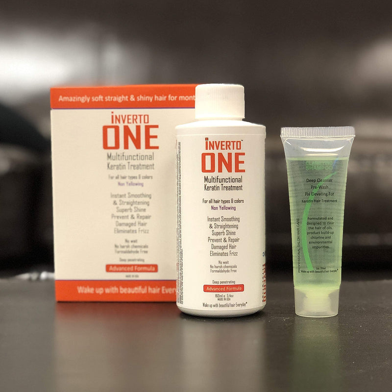 [Australia] - INVERTO ONE 180ml for Long Hair Complex Brazilian Keratin Hair Blowout Treatment Professional Results Straighten and Smooths hair Formaldehyde-Free Queratina Keratina Brasilera Tratamiento Keratin 
