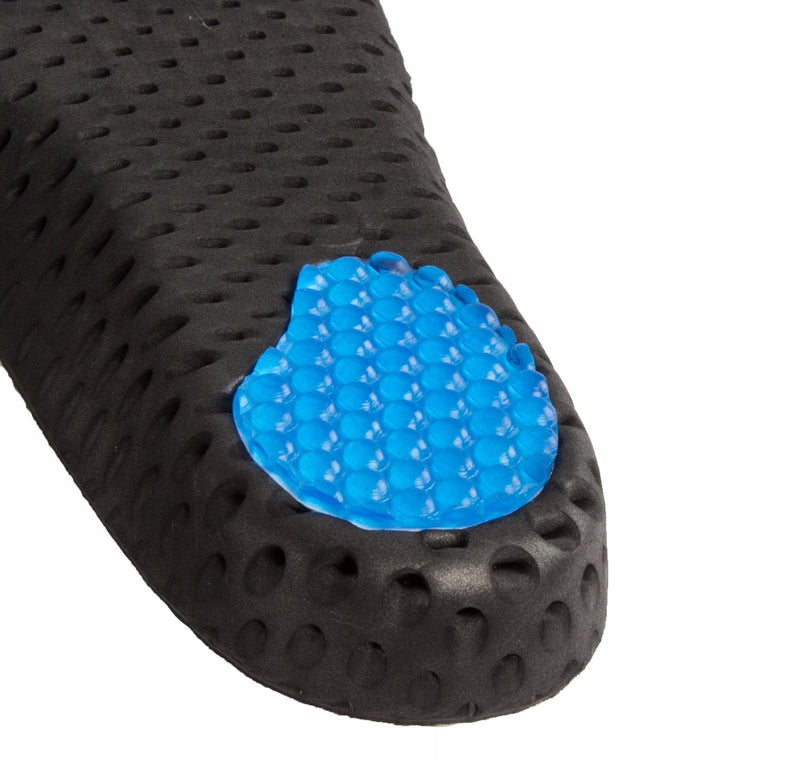 [Australia] - Lightweight AIR gel orthotic insoles for plantar fasciitis with unique breathable and comfort design, Black, 3-4.5 UK 