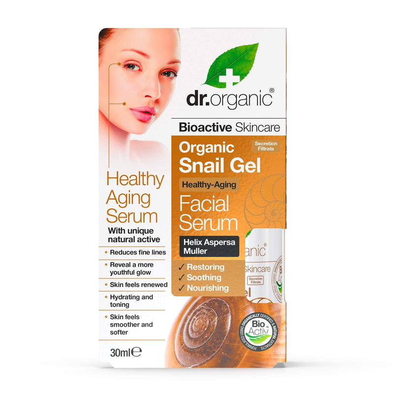 [Australia] - Dr. Organic Snail Gel Health-Aging Facial Serum, 30 ml 30 ml (Pack of 1) 
