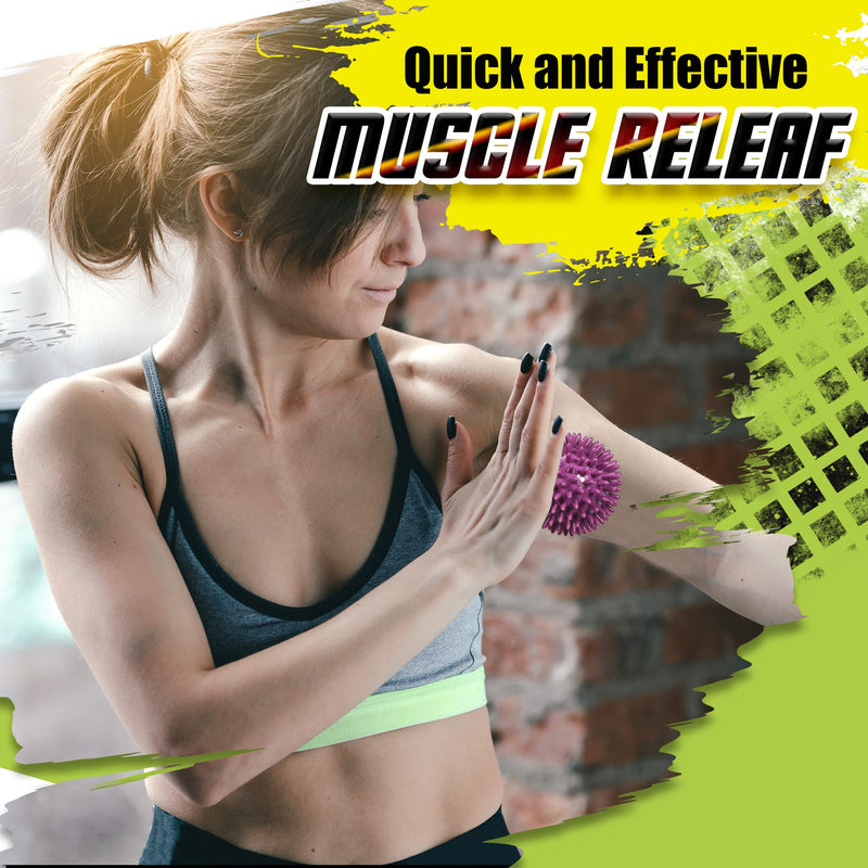 [Australia] - Spiky Massage Ball - Pack of 3 by ResultSport - 6cm, 8cm, 10cm - Plantar Fasciitis Recovery, Trigger Point Massage - Myofasical Relief, Exercise Stress Ball, Physio Pilates 