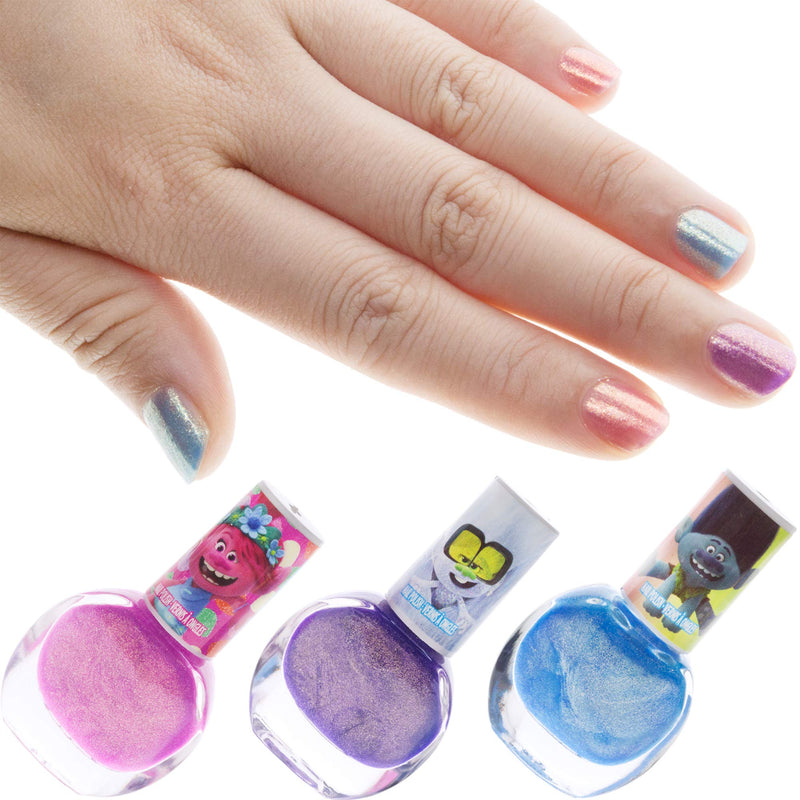 [Australia] - Townley Girl Trolls World Tour Nail Polish with Themed Purse, Age 3+, 3 Pack 