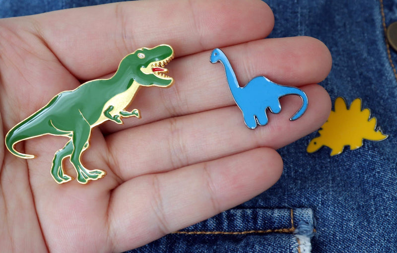 [Australia] - Dinosaur Pins for Backpacks Jurassic Dinosaur Enamel Pin Set Cute Enamel Pins 