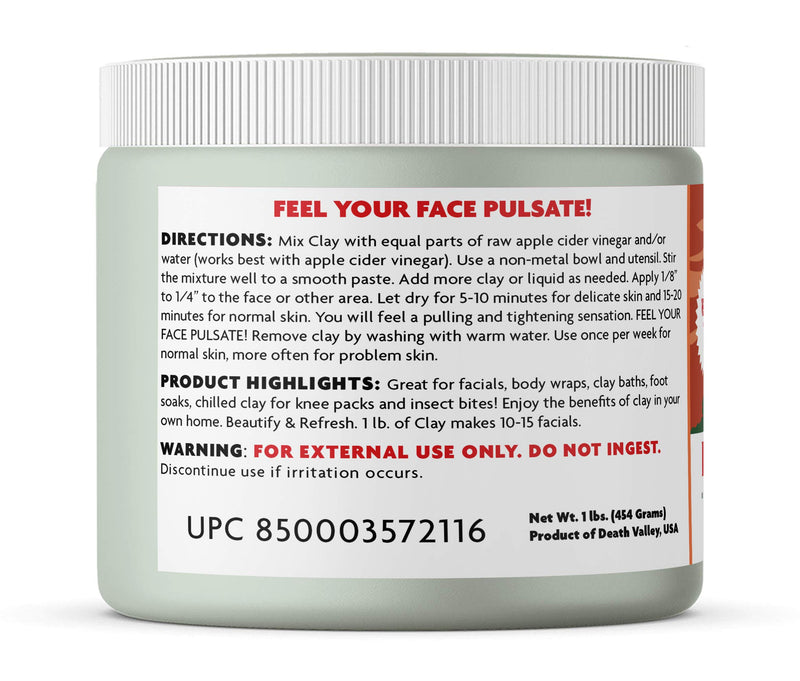[Australia] - Aztec Secret – Indian Healing Clay 1 lb – Deep Pore Cleansing Facial & Body Mask – The Original 100% Natural Calcium Bentonite Clay – New Version 2 1 Pound (Pack of 1) 