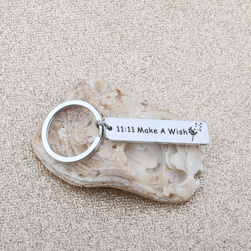 [Australia] - CHOORO Dandelion Wishing Jewelry 11:11 Make a Wish Keychain Spiritual Jewelry Gift for Wish Lover 11:11 keychain 