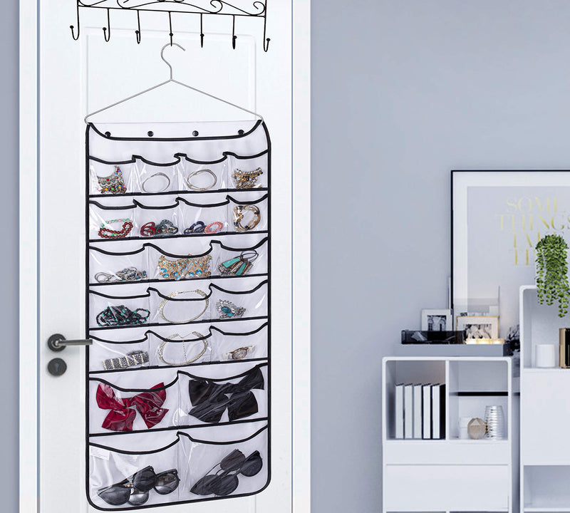 [Australia] - Misslo Hanging Closet Dual-Sided Organizers, 42 Pockets, 38.5 by 17.75-Inch White 