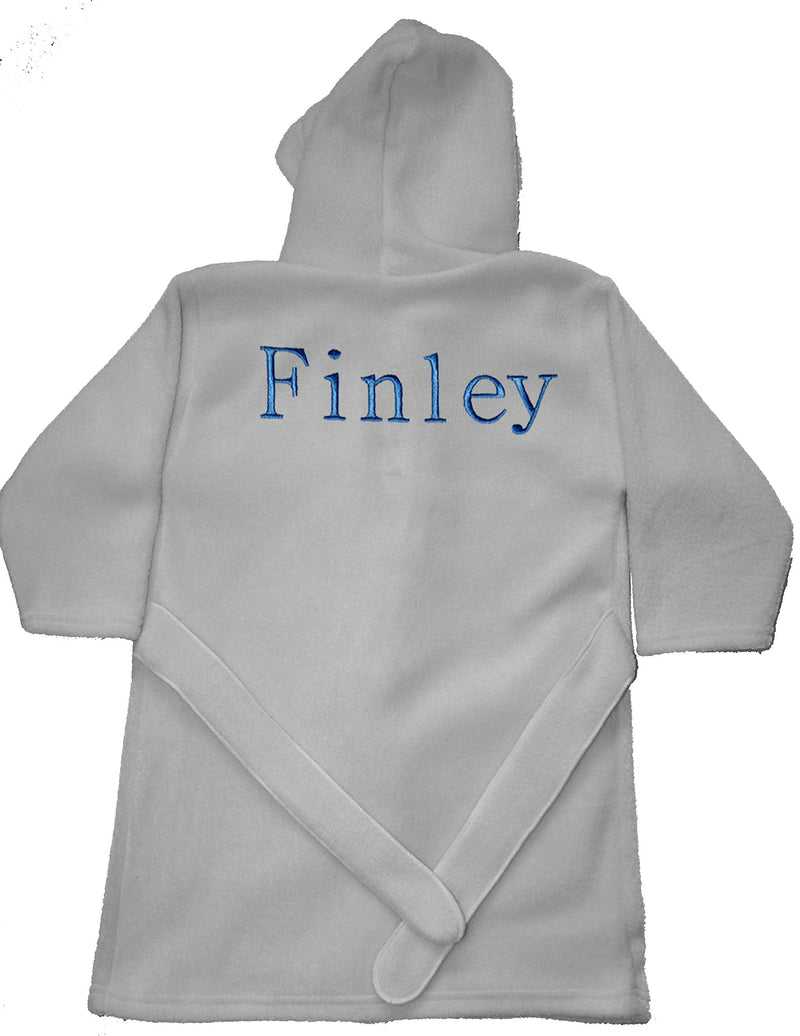 [Australia] - Boys Captain Barnacle Personalised Super Soft Fleece Dressing Gown 1-2 Years. Blue 
