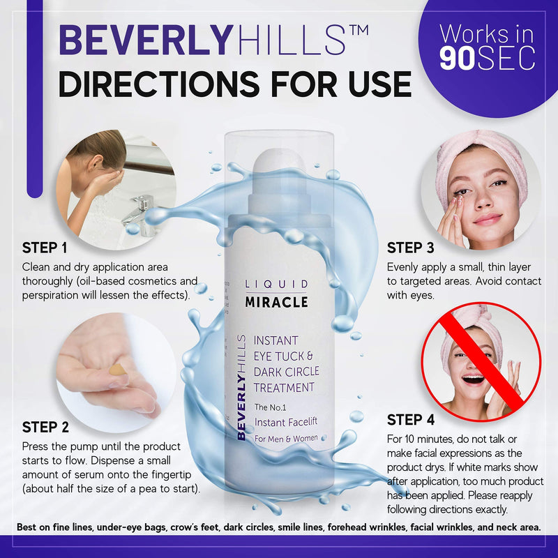 [Australia] - Beverly Hills Instant Facelift and Eye Serum Treatment for Dark Circles, Puffy Eyes, and Wrinkles 